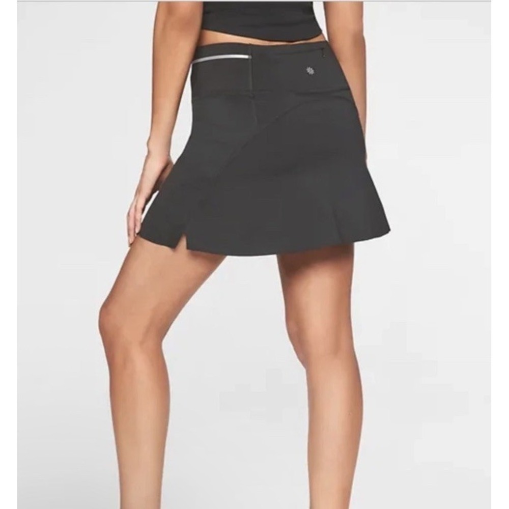 ATHLETA Sonic Skort Size Medium Black Tennis Skirt Active Performance - Picture 2 of 9